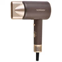 Фен для волос SONNEN HD-2285, 2200 Вт, турмалиновая ионизация, 3 режима, холодный обдув, 454697