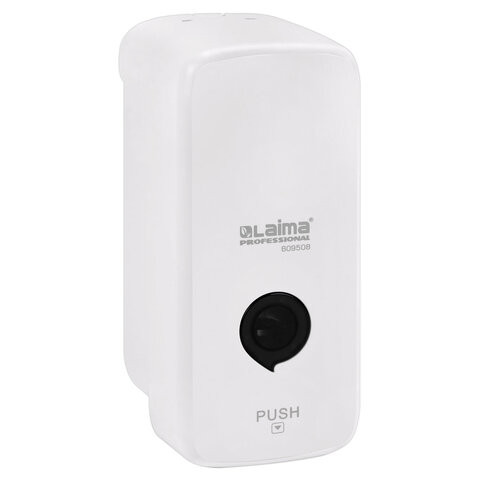 Дозатор для жидкого мыла LAIMA PROFESSIONAL PREMIUM, НАЛИВНОЙ, 0,5 л, белый, ABS-пластик, 609508
