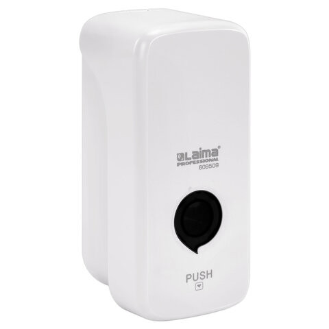 Дозатор для жидкого мыла LAIMA PROFESSIONAL PREMIUM, НАЛИВНОЙ, 1 л, белый, ABS-пластик, 609509