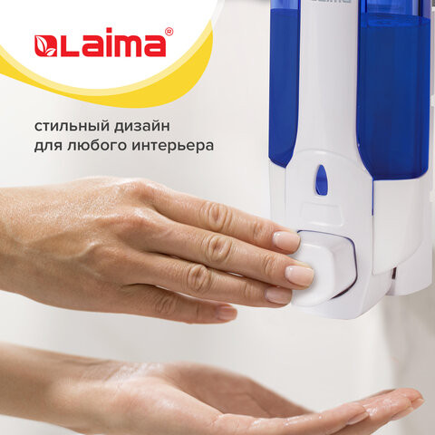 Дозатор для жидкого мыла LAIMA, НАЛИВНОЙ, 0,38 л., белый (тонированный), ABS-пластик, 603921 Дозатор для жидкого мыла LAIMA, НАЛИВНОЙ, 0,38 л., белый (тонированный), ABS-пластик, 603921